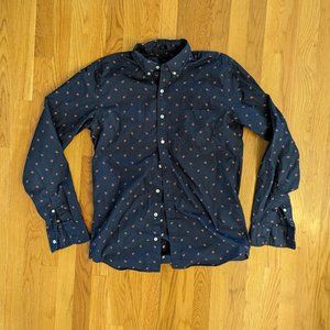 J Crew Medium Tall Button Down Shirt